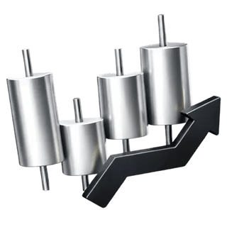 Biểu tượng 3D của biểu đồ nến giao dịch trên trang Giới thiệu của Rạng Ngânminh